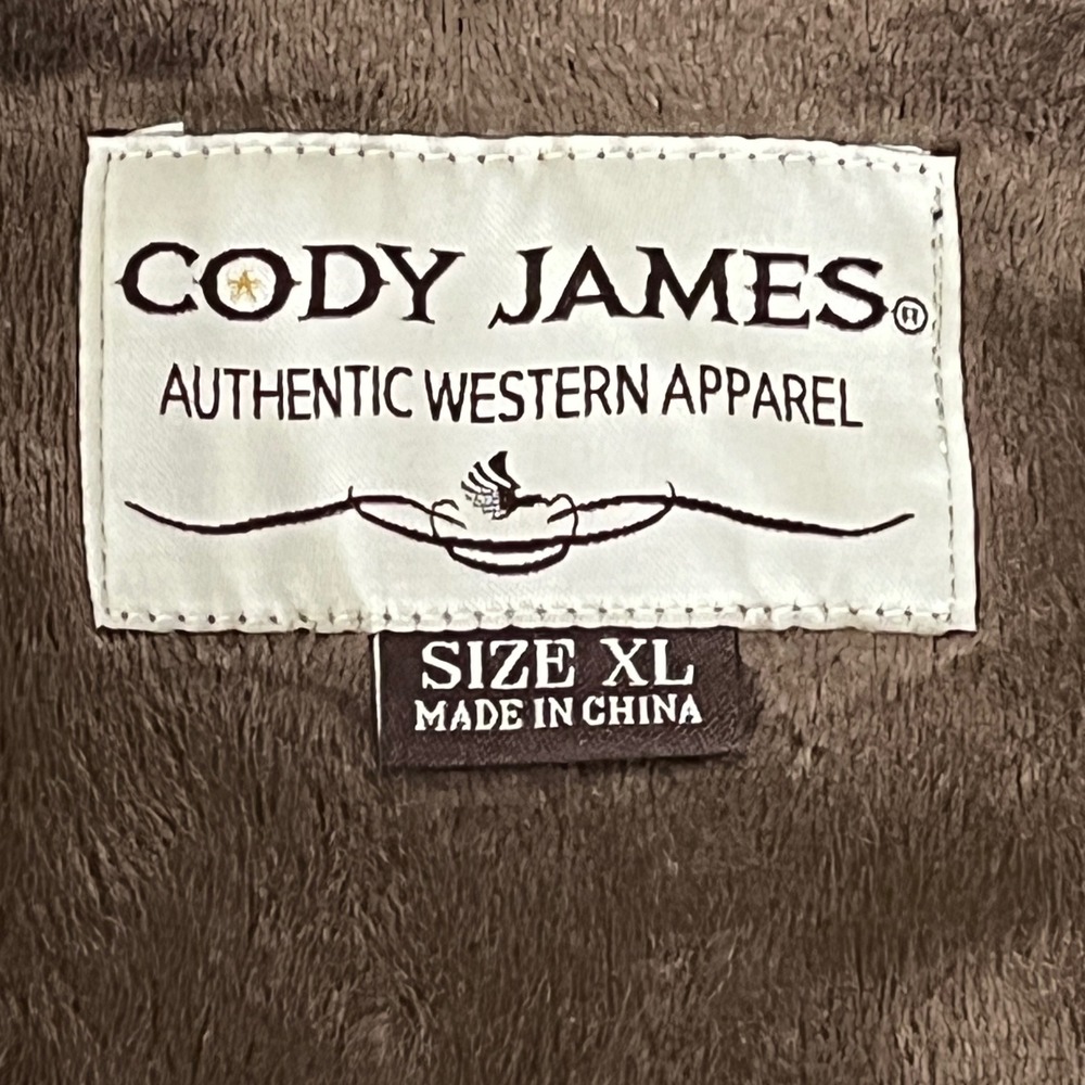 Cody James Mens XL Tan Aztec Southwestern Fleece Lined Western Shirt Jacket - Picture 4 of 8